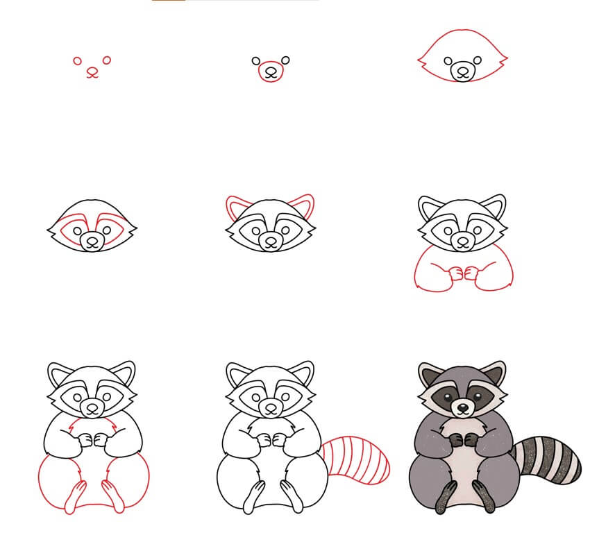 Desenhos de Raccoon idea (29)