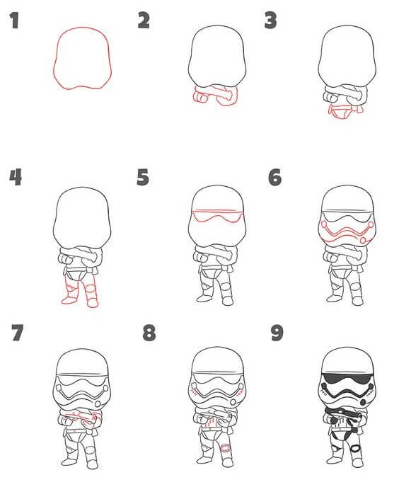 Desenhos de Stormtrooper básico