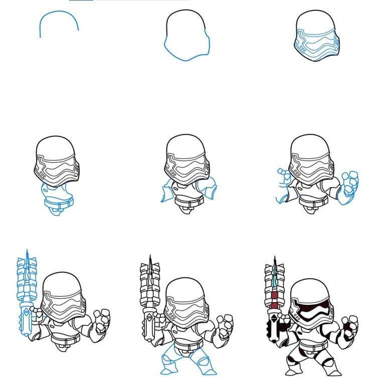 Desenhos de Stormtrooper fofo