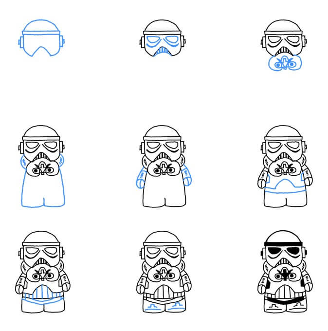 Desenhos de Stormtrooper para crianças