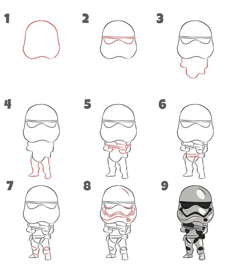 Desenhos de Stormtrooper para imprimir