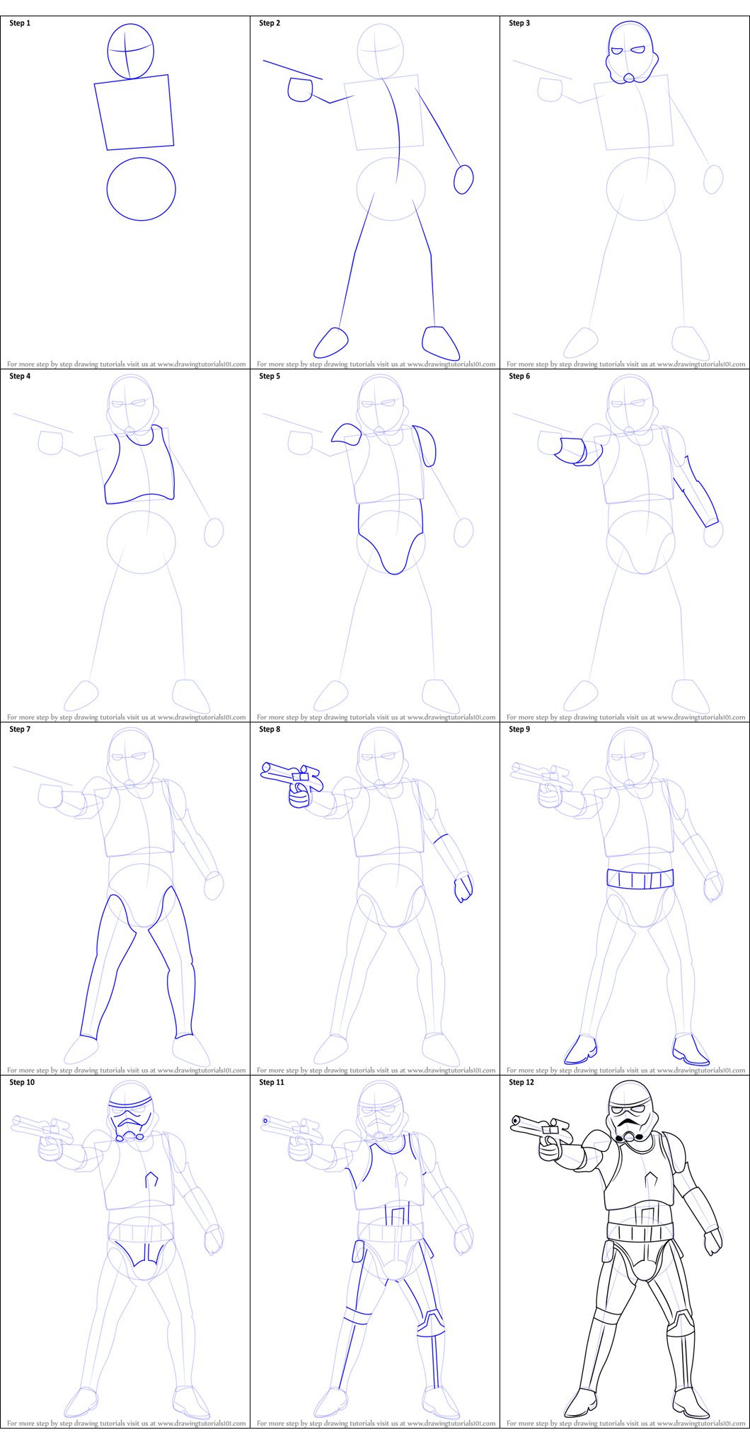 Desenhos de Stormtrooper Simples