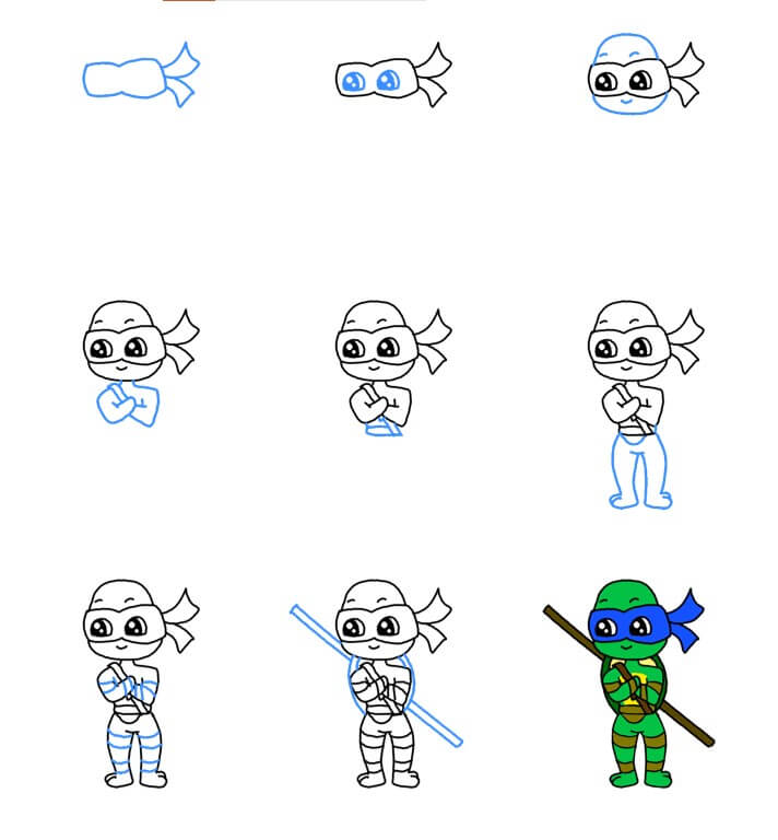 Desenhos de Tartaruga Ninja grátis