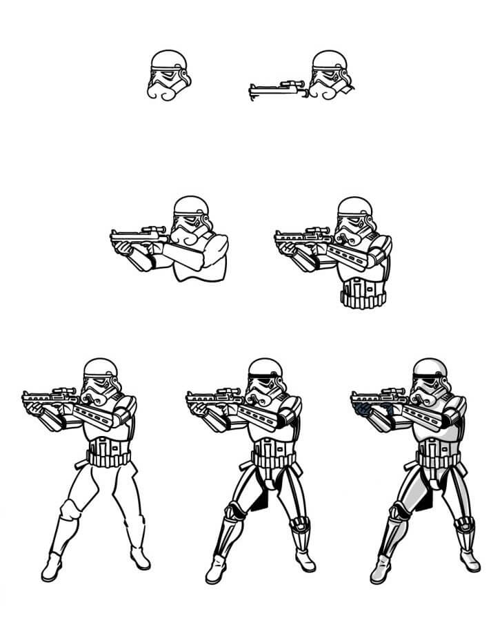 Desenhos de Tiro de Stormtrooper