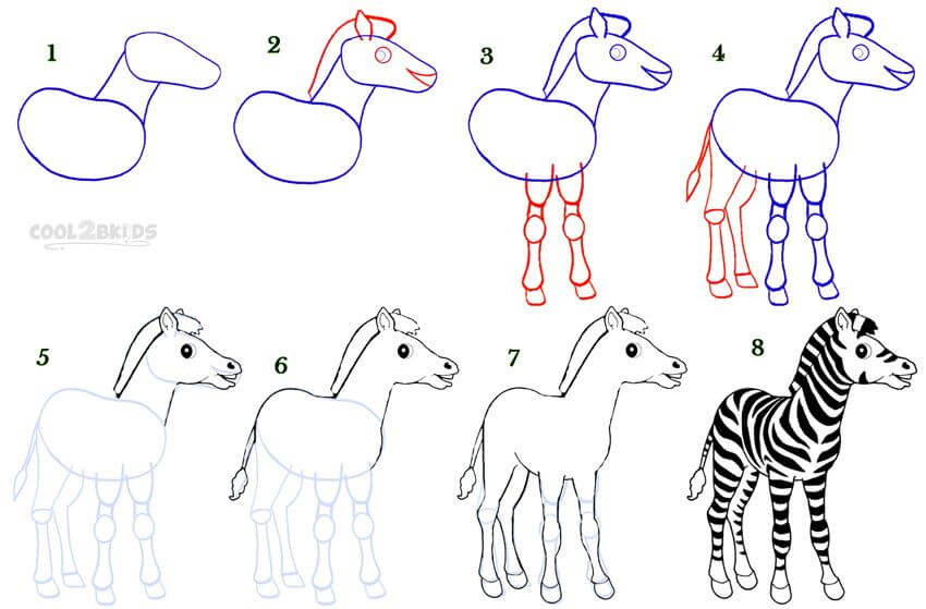 Desenhos de Uma zebra