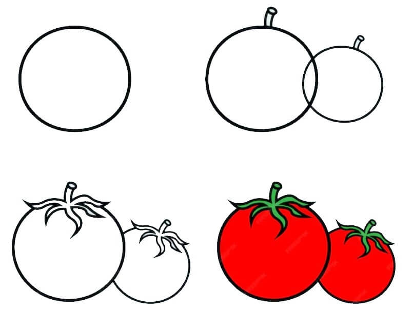 Desenhos de Dois tomates