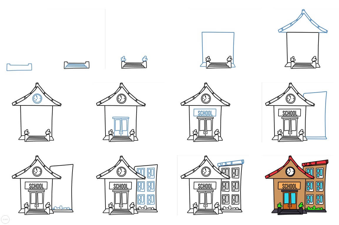 Desenhos de Imagem escolar gratuita