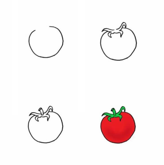 Desenhos de Imagem gratuita de tomate