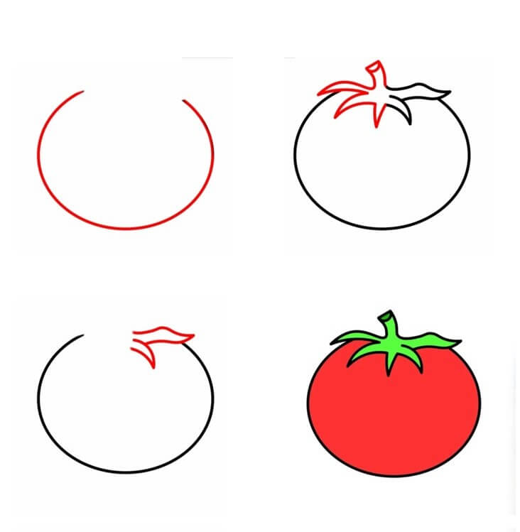 Desenhos de Impressão de tomate