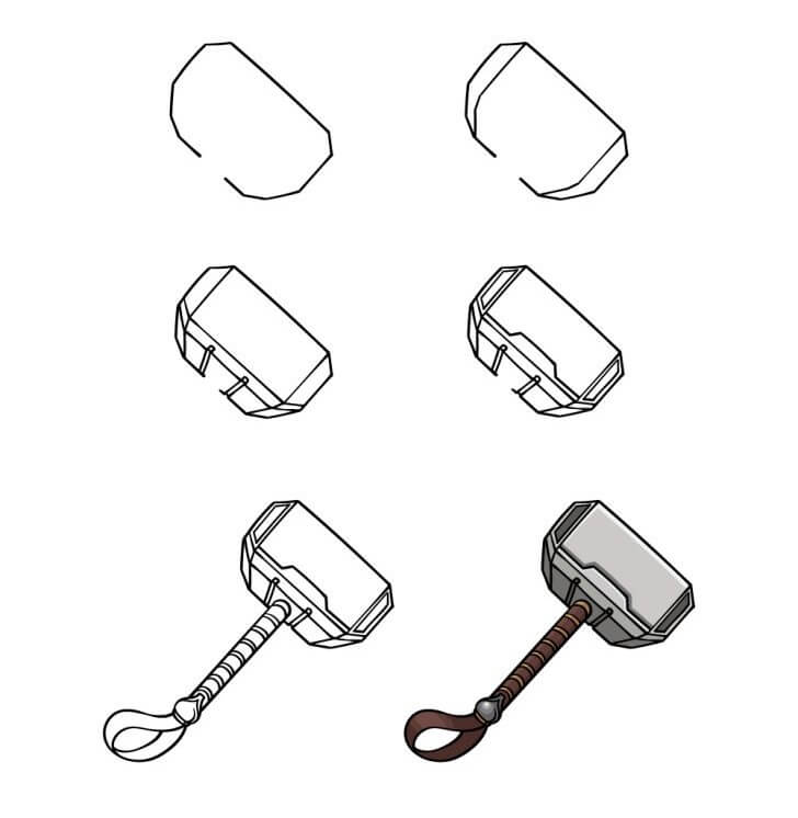 Desenhos de Martelo de Thor grátis