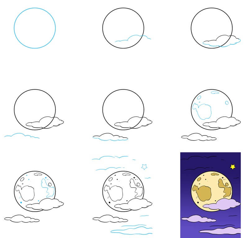 Desenhos de Lua