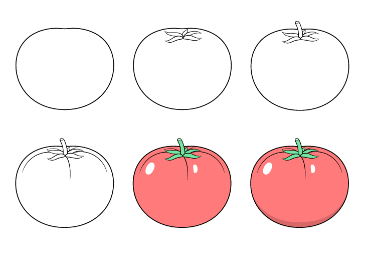 Desenhos de Tomate grande