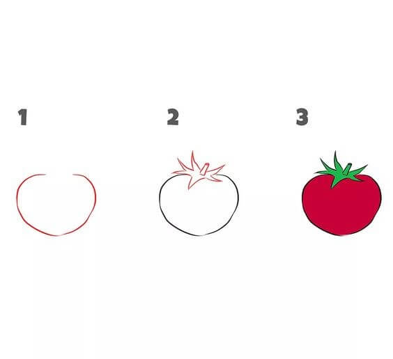 Desenhos de Tomate imprimível