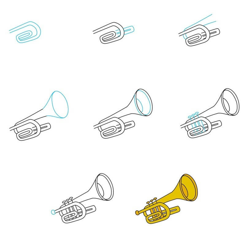 Desenhos de Trombeta Angulada