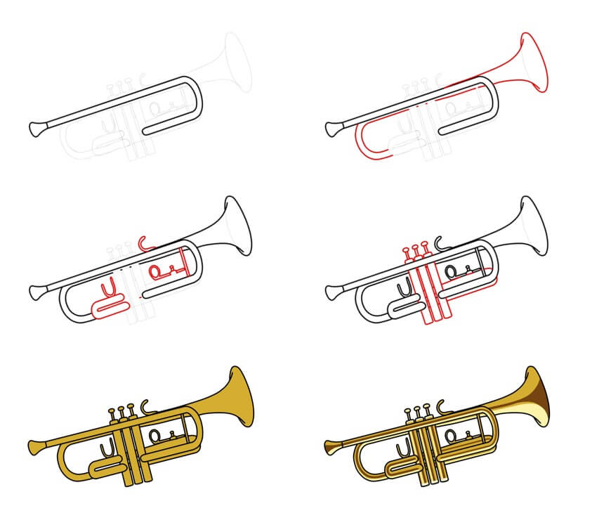 Desenhos de Trompete bonito