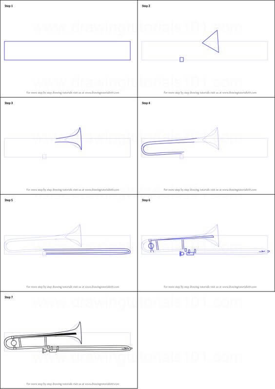 Desenhos de Trompete imprimível