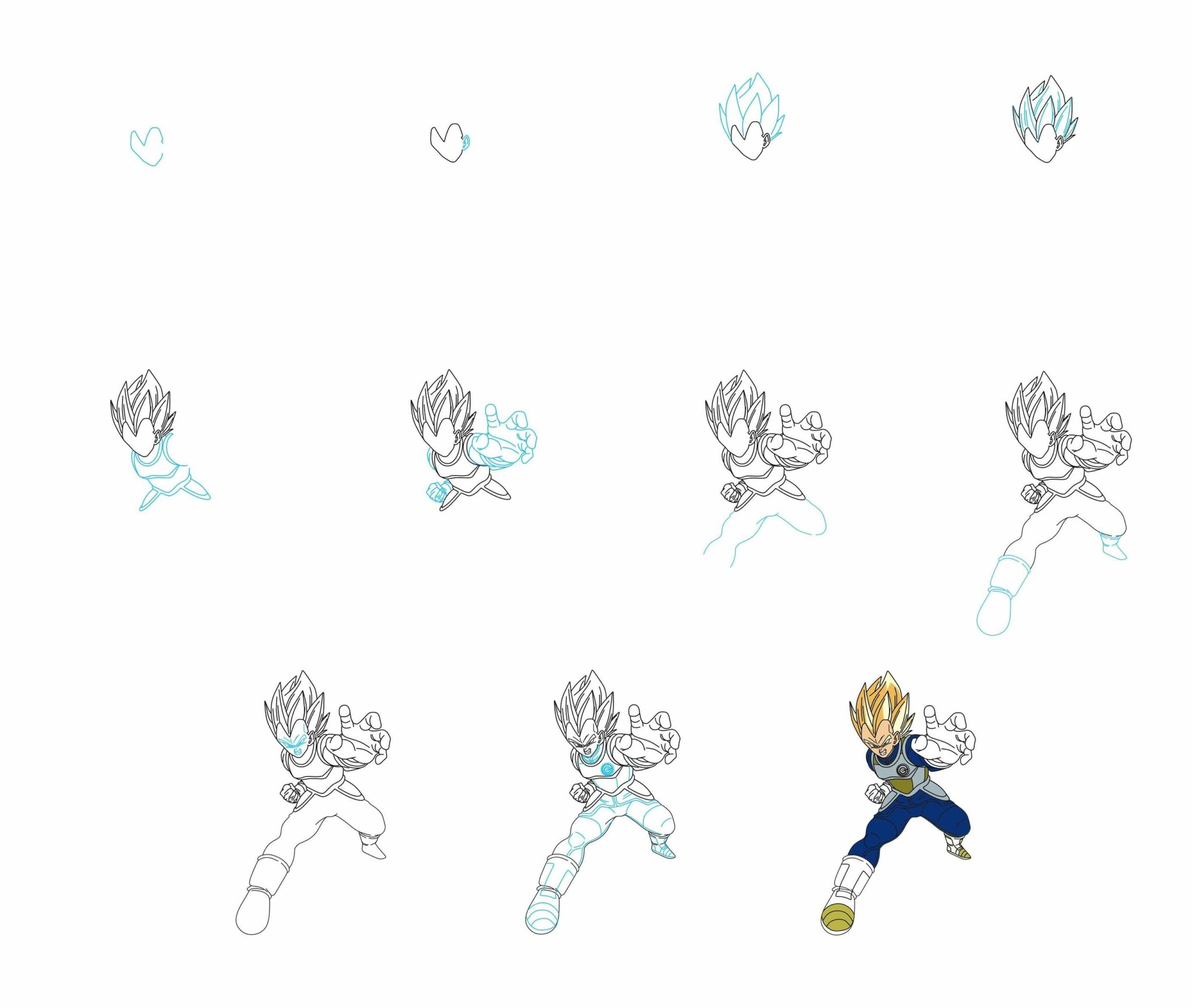 Desenhos de Ataque de Vegeta
