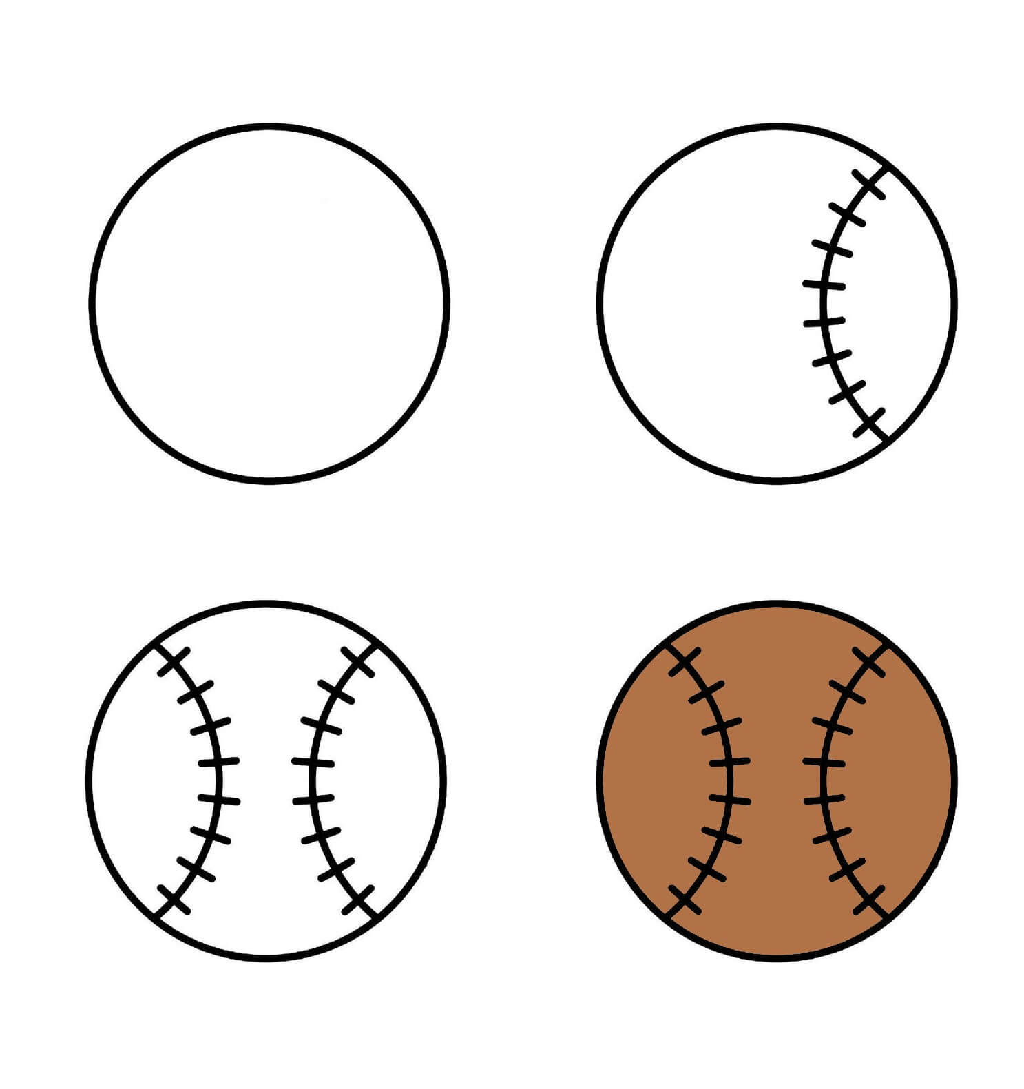 Desenhos de Beisebol é muito simples
