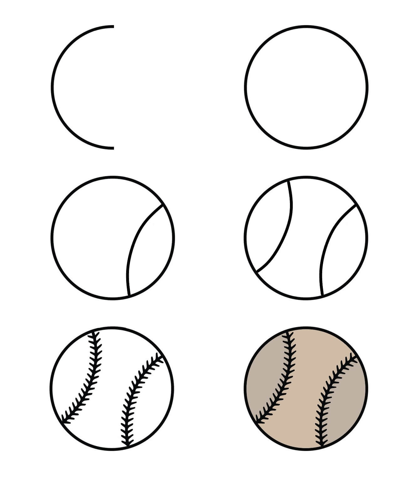 Desenhos de Beisebol fácil