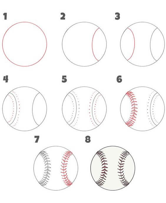 Desenhos de Beisebol simples