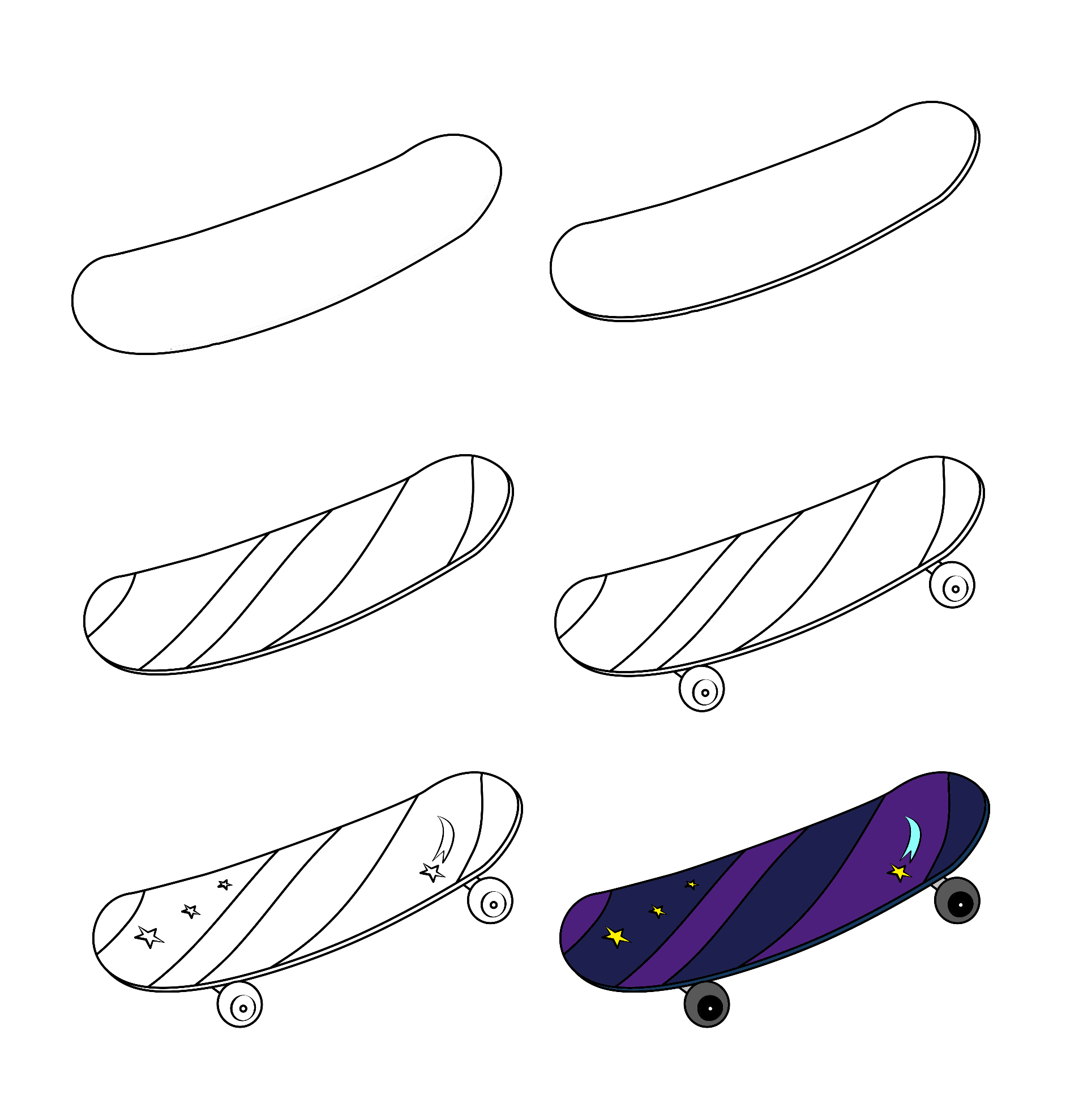 Desenhos de Estrela do skate