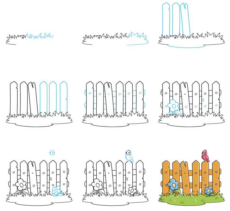 Desenhos de Fence idea (11)