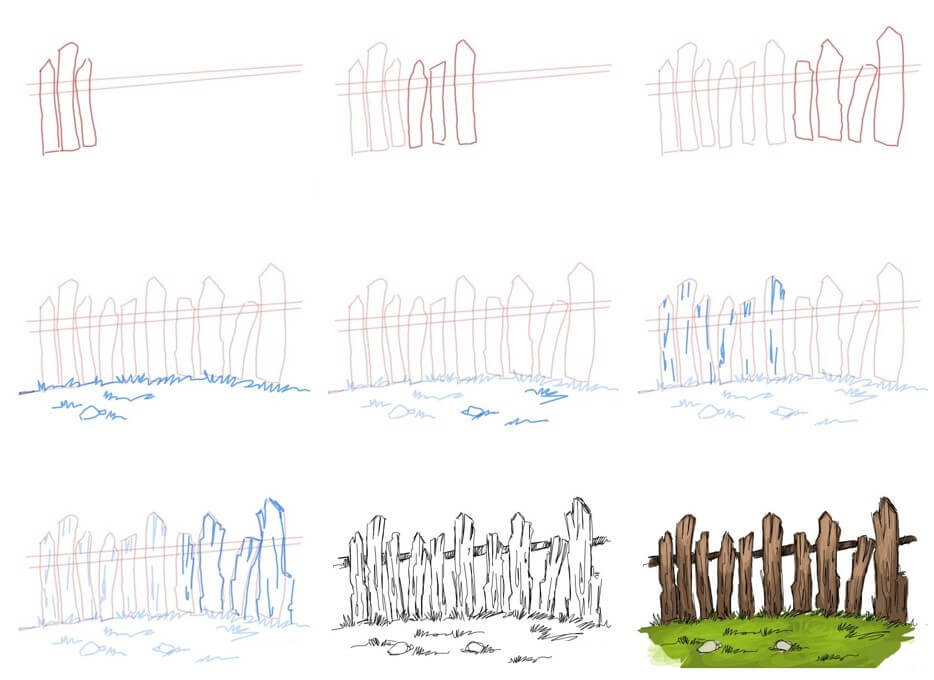 Desenhos de Fence idea (12)