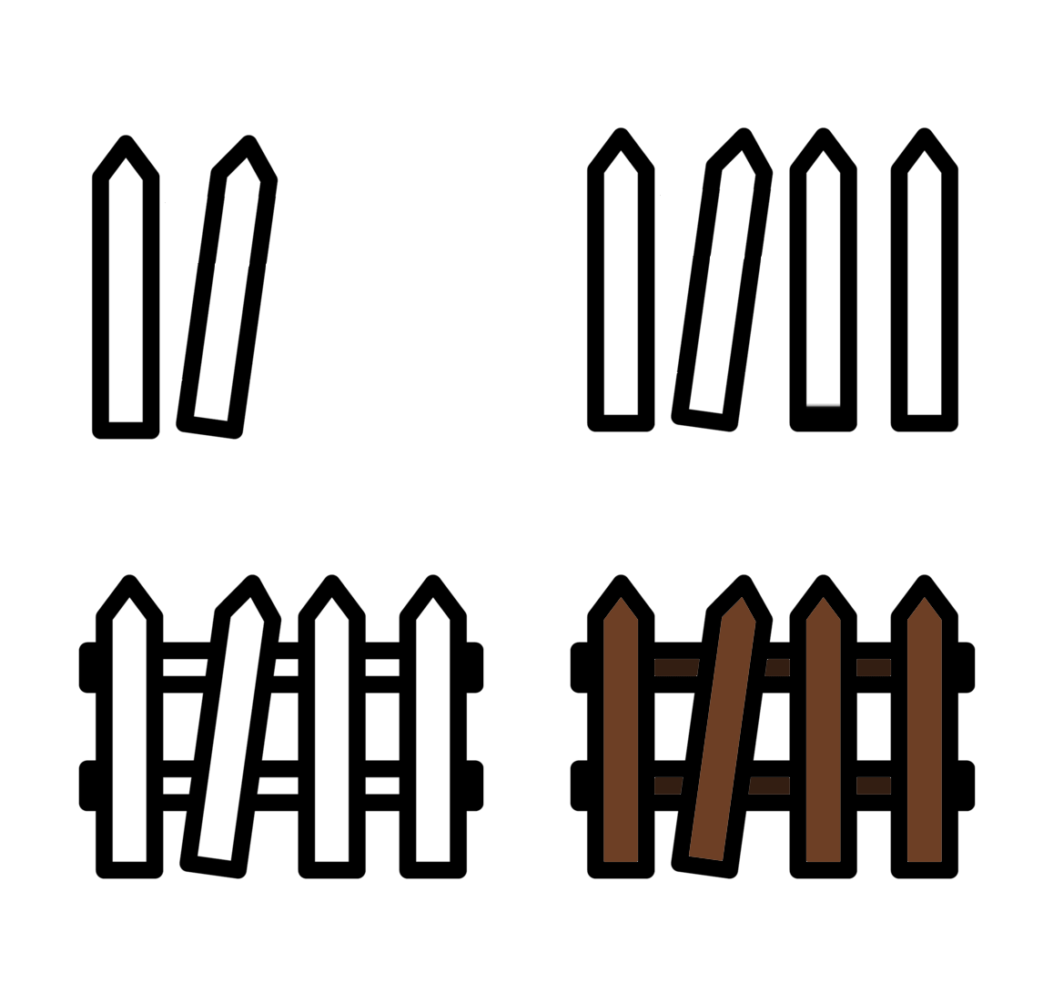 Desenhos de Fence idea (15)