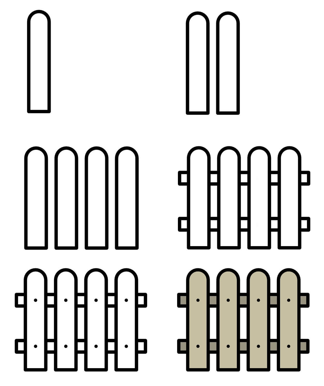 Desenhos de Fence idea (4)