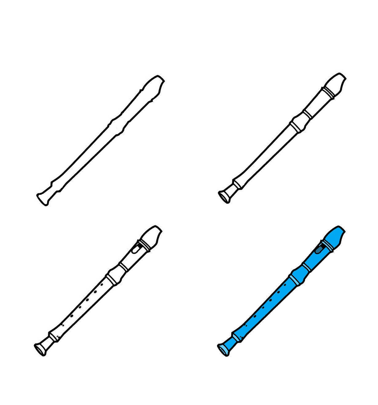 Desenhos de Blue Flute