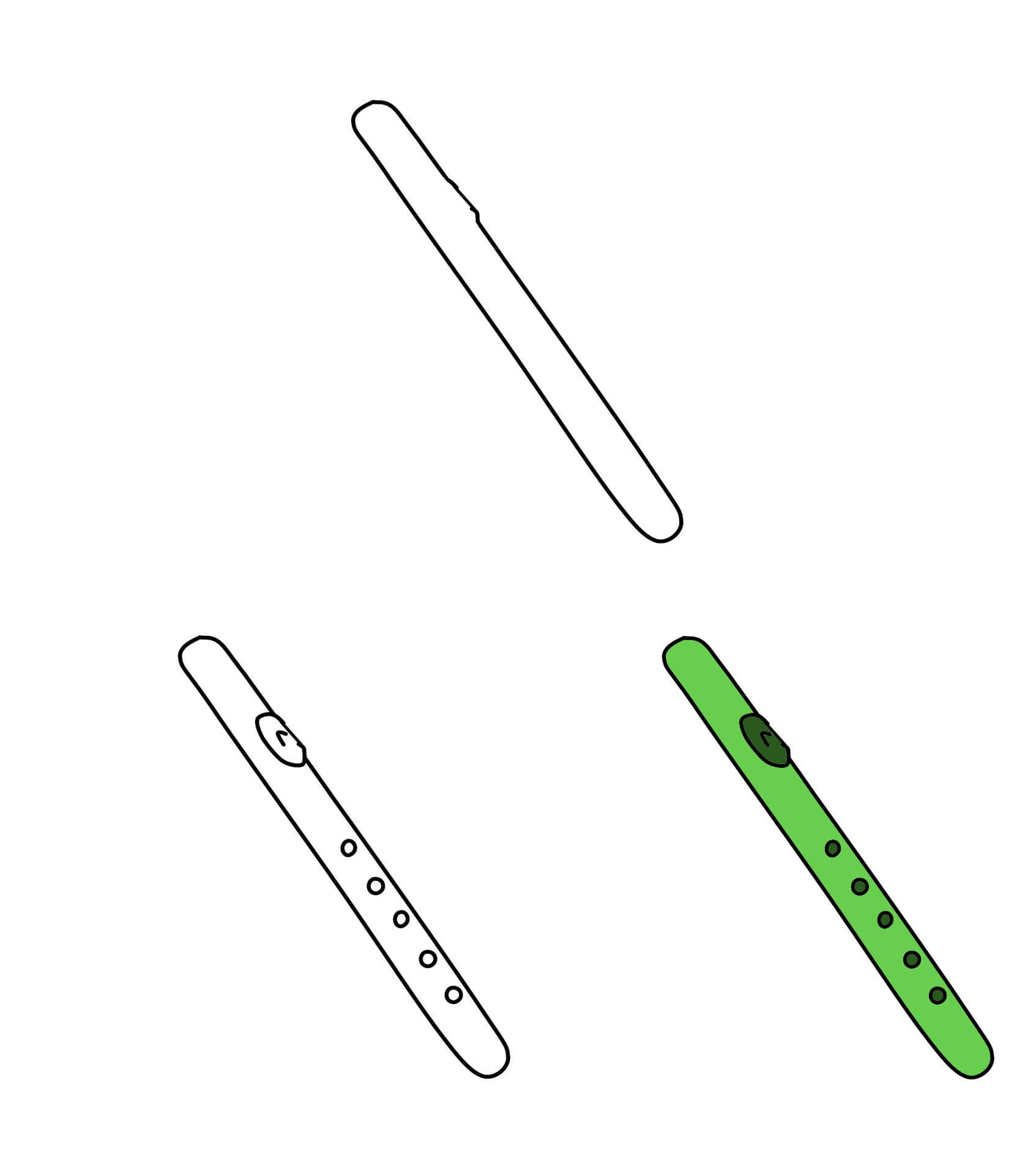 Desenhos de Flauta fácil grátis