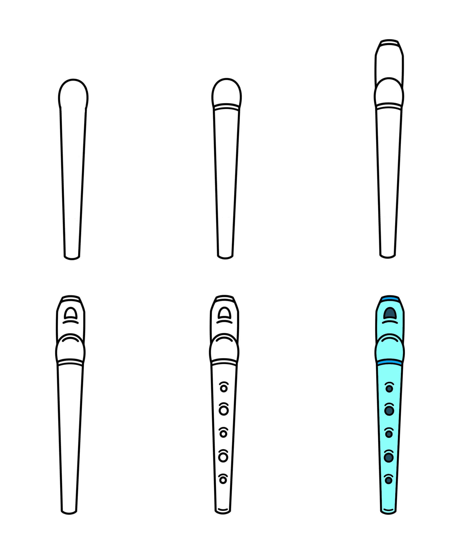 Desenhos de Flauta imprimível