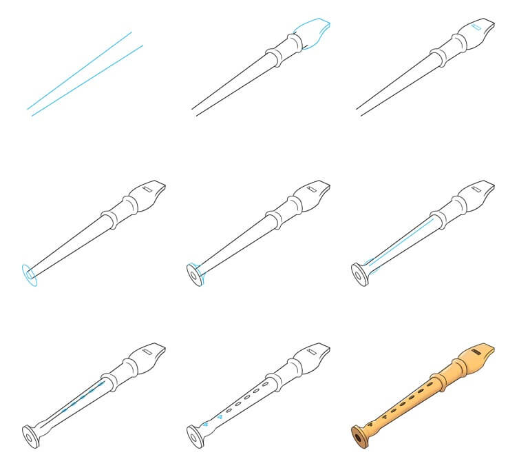 Desenhos de Flauta