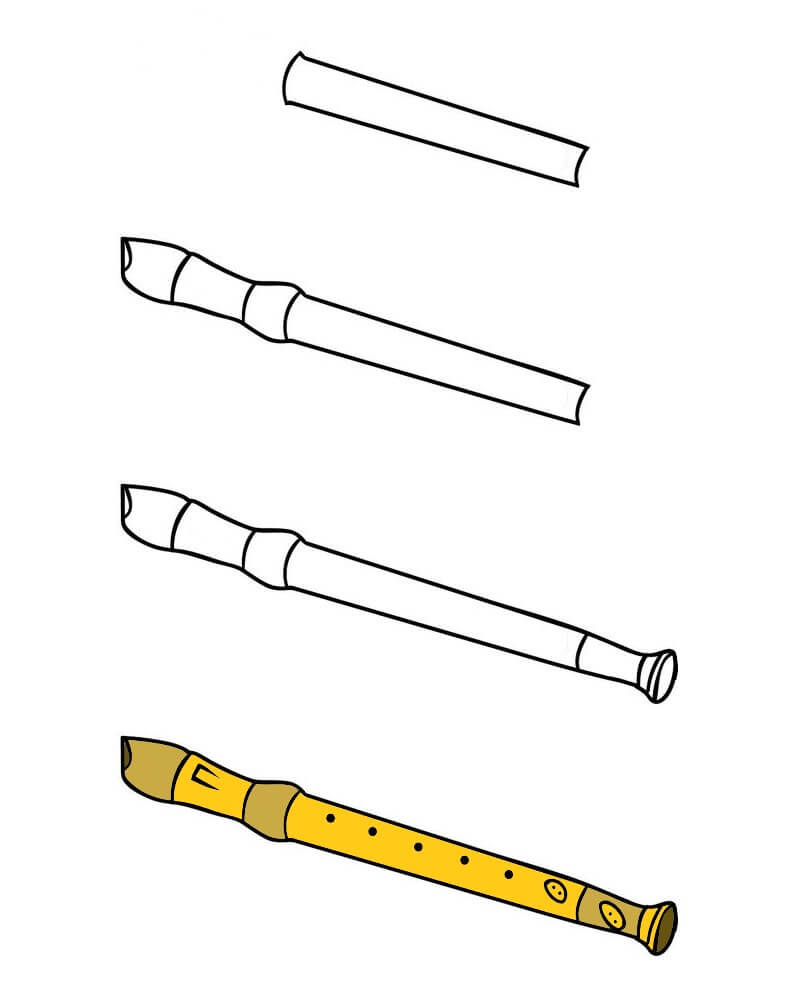 Desenhos de Flauta normal
