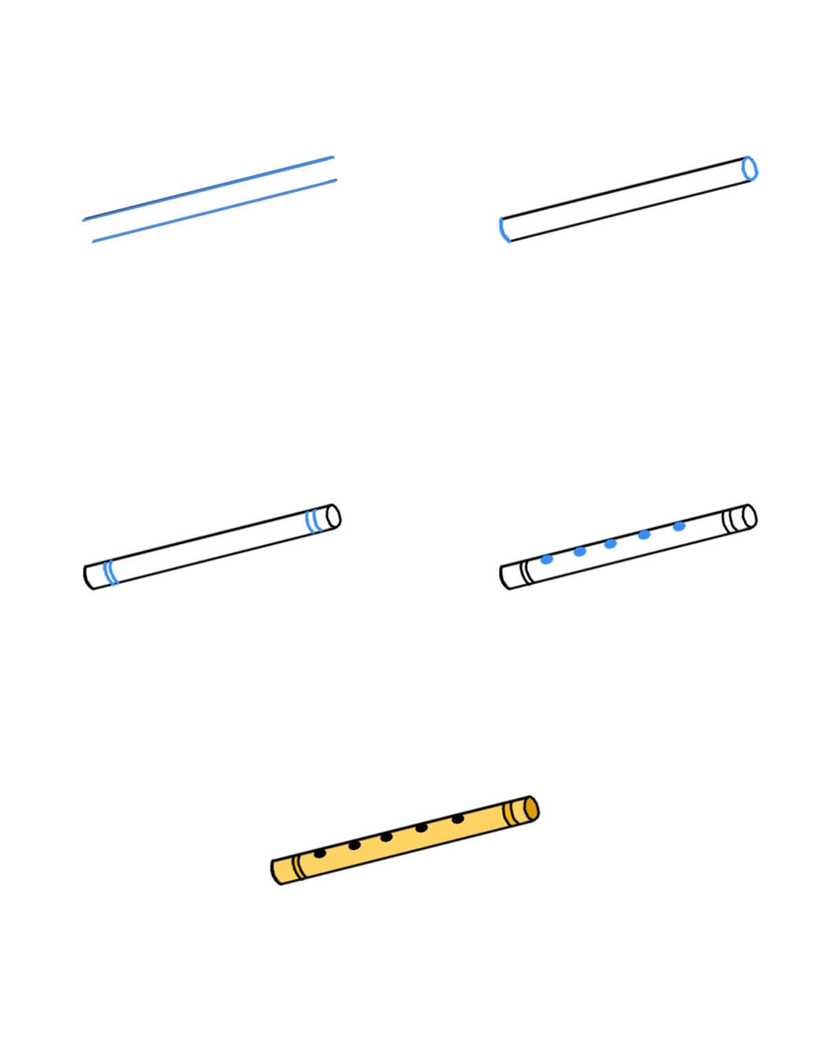 Desenhos de Flauta para crianças
