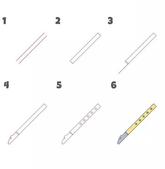 Desenhos de Flauta pequena
