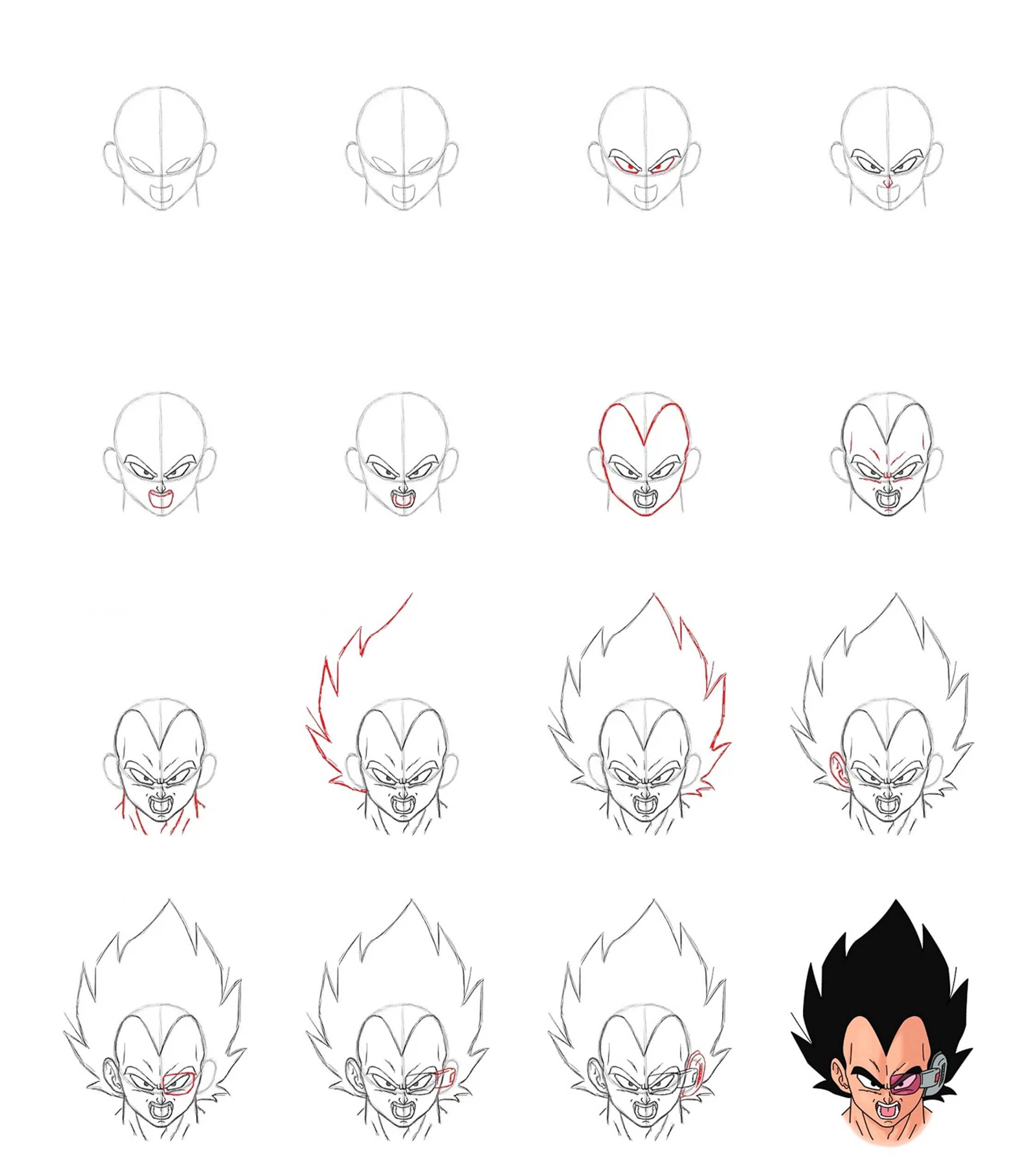 Desenhos de Grito de Vegeta