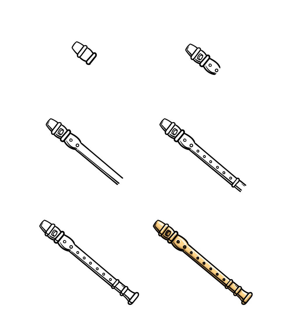 Desenhos de Imagem gratuita de flauta