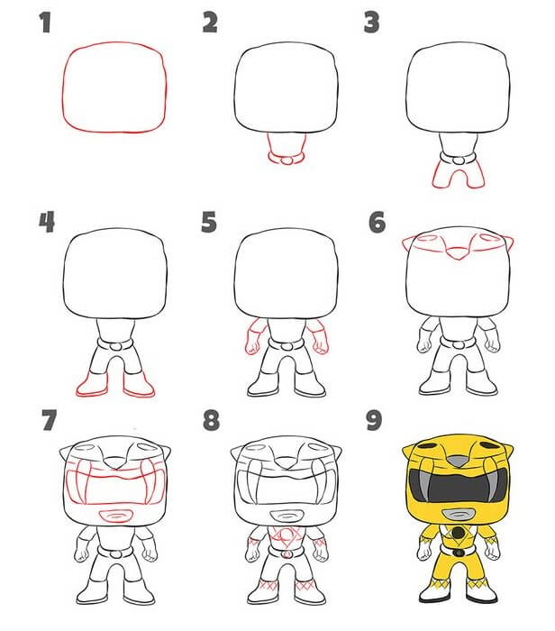 Desenhos de Power Ranger fofo