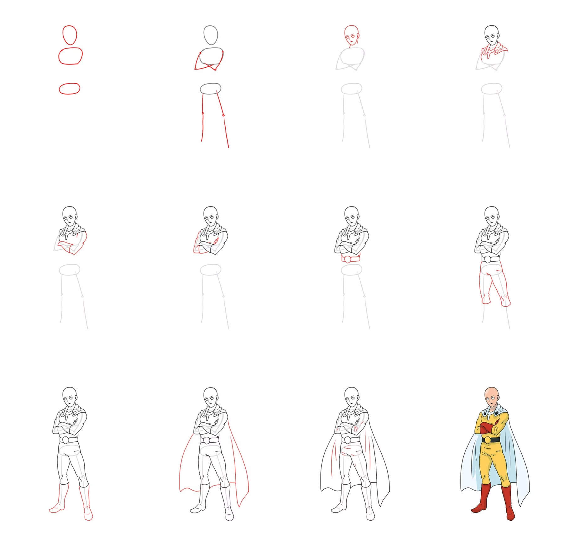 Desenhos de Saitama é legal
