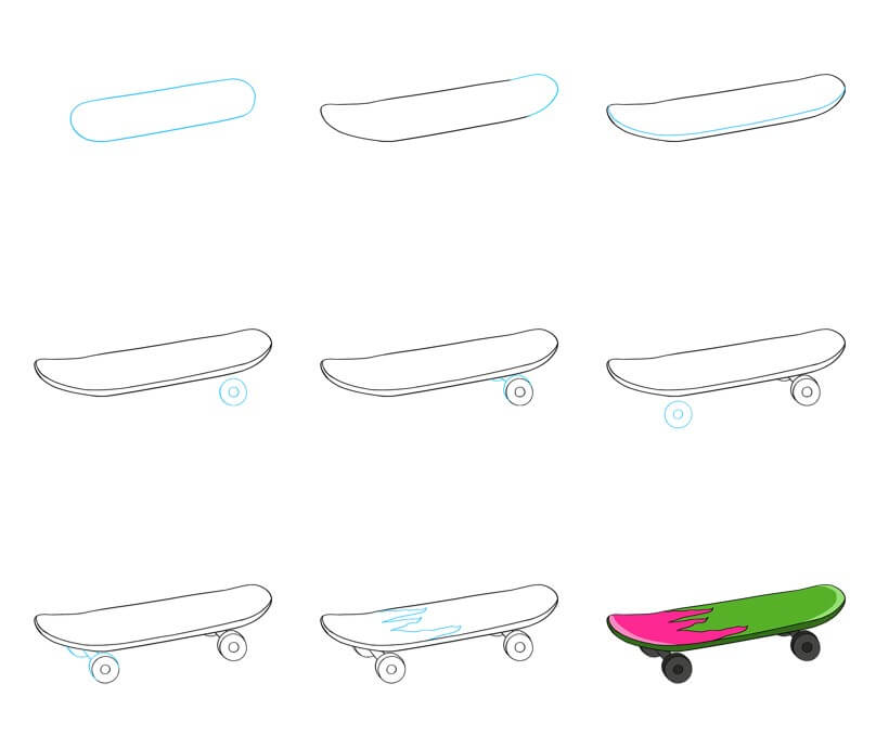 Desenhos de Skate livre