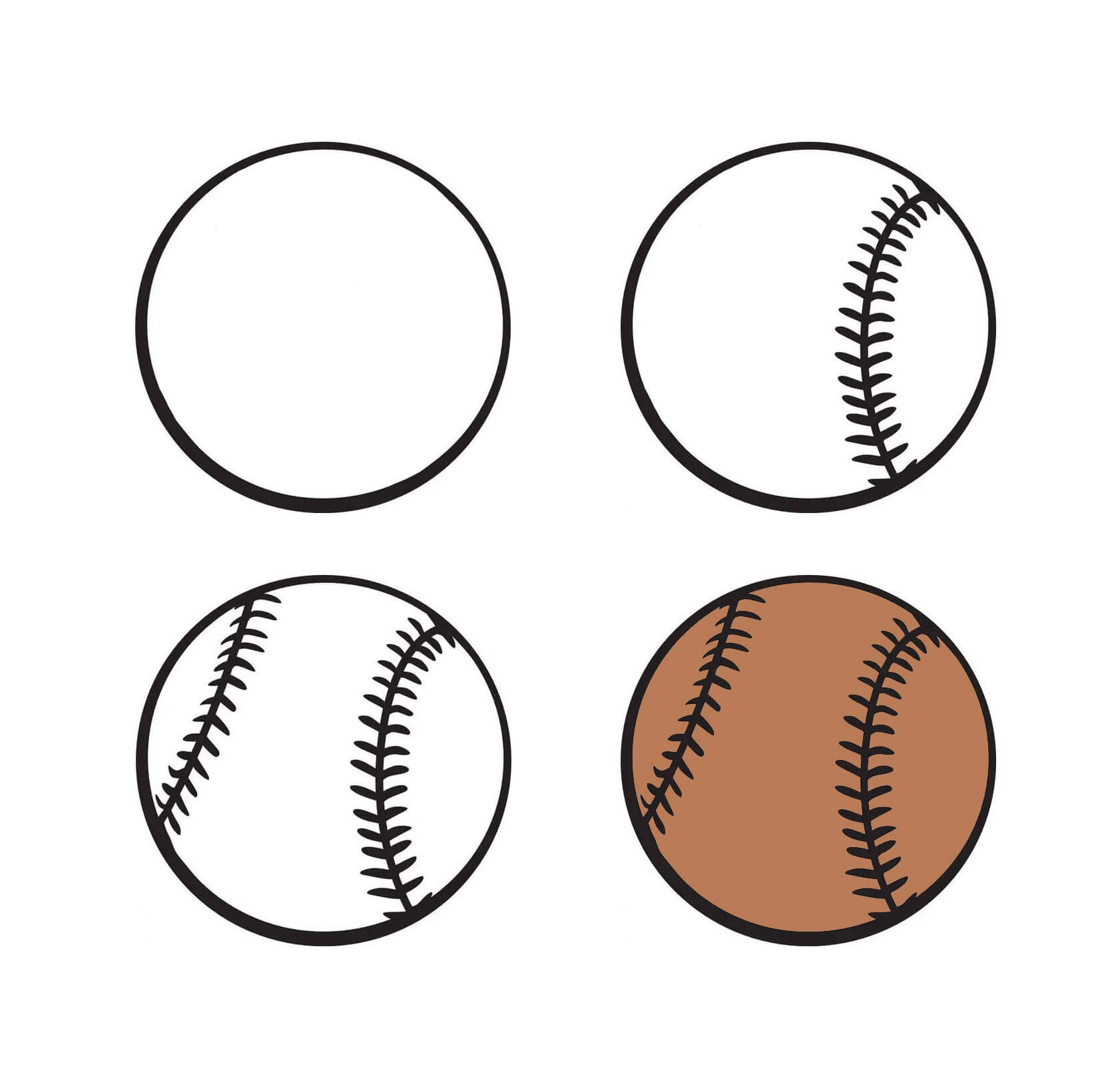 Desenhos de Uma bola de beisebol