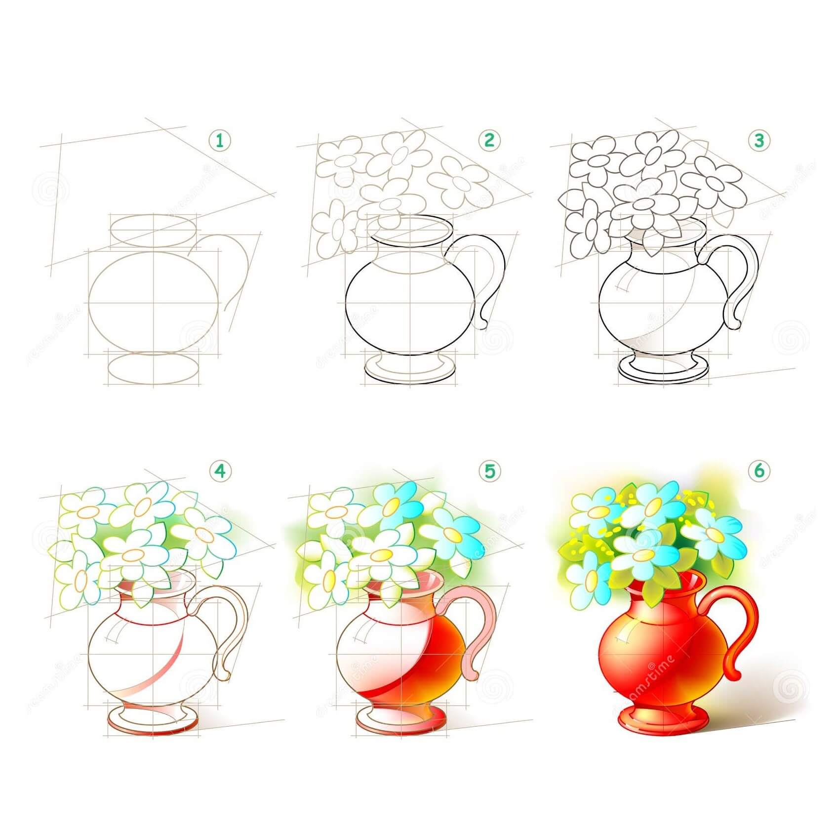Desenhos de Vaso de flores tão lindo