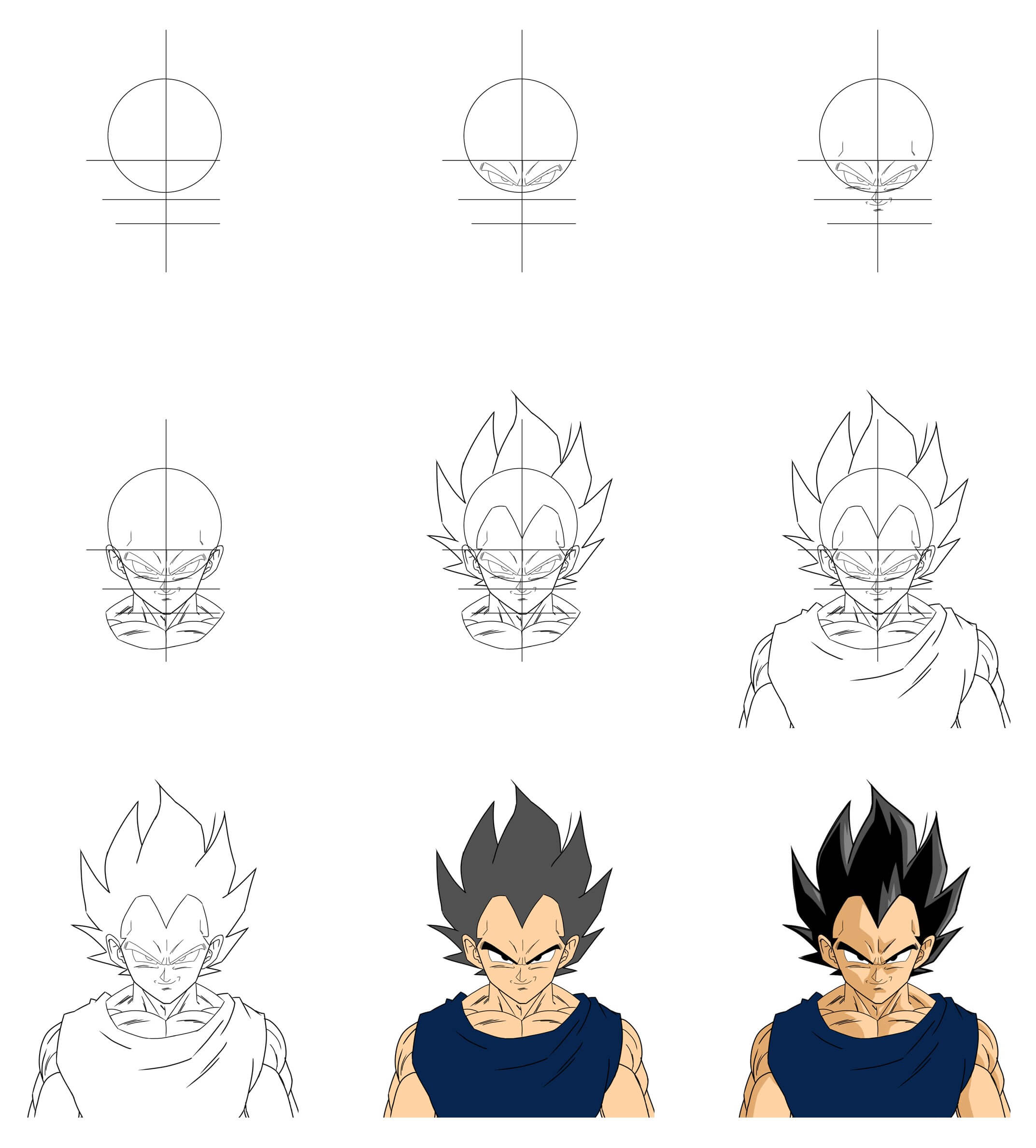 Desenhos de Vegeta básico