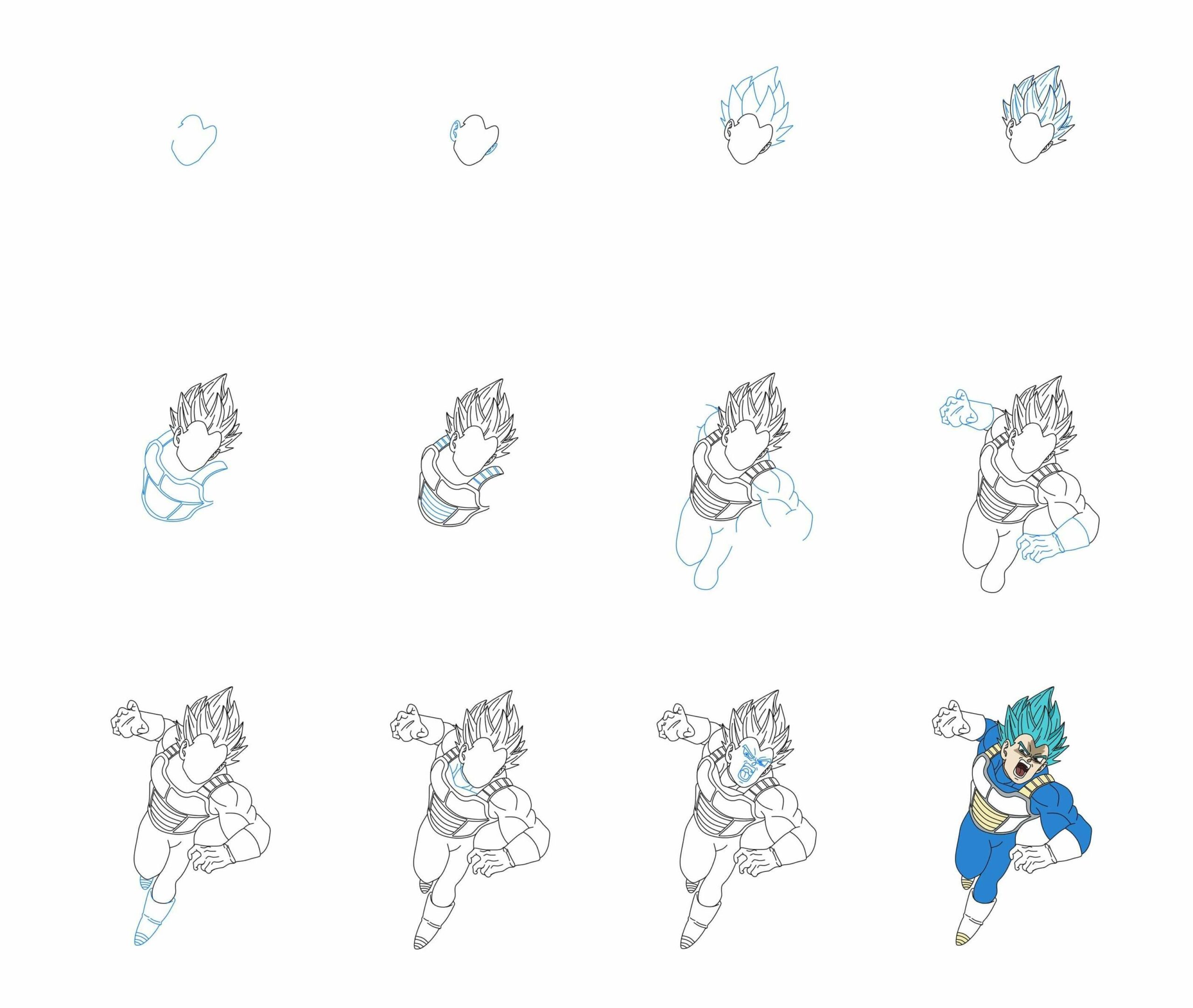Desenhos de Vegeta imprimível