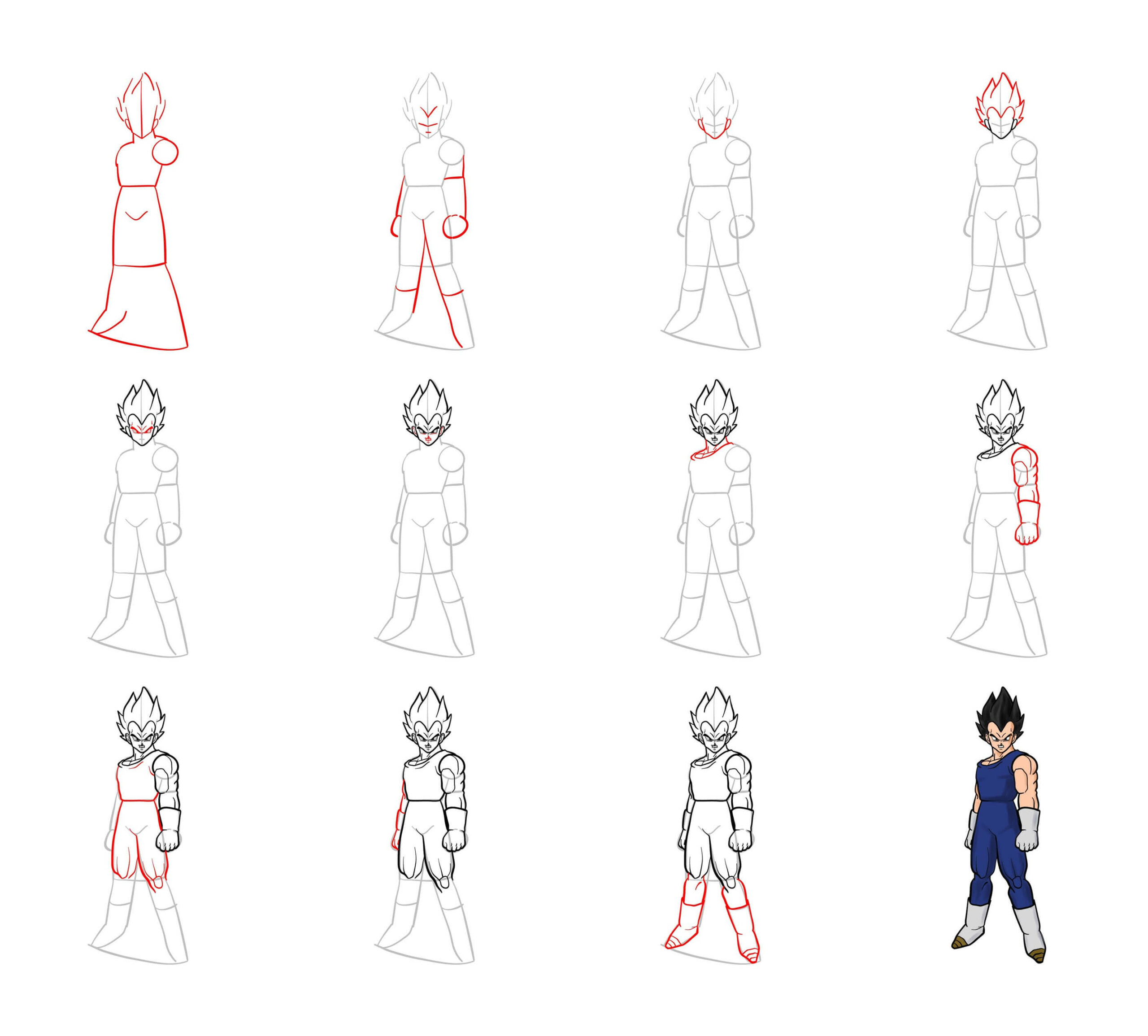 Desenhos de Vegeta normal