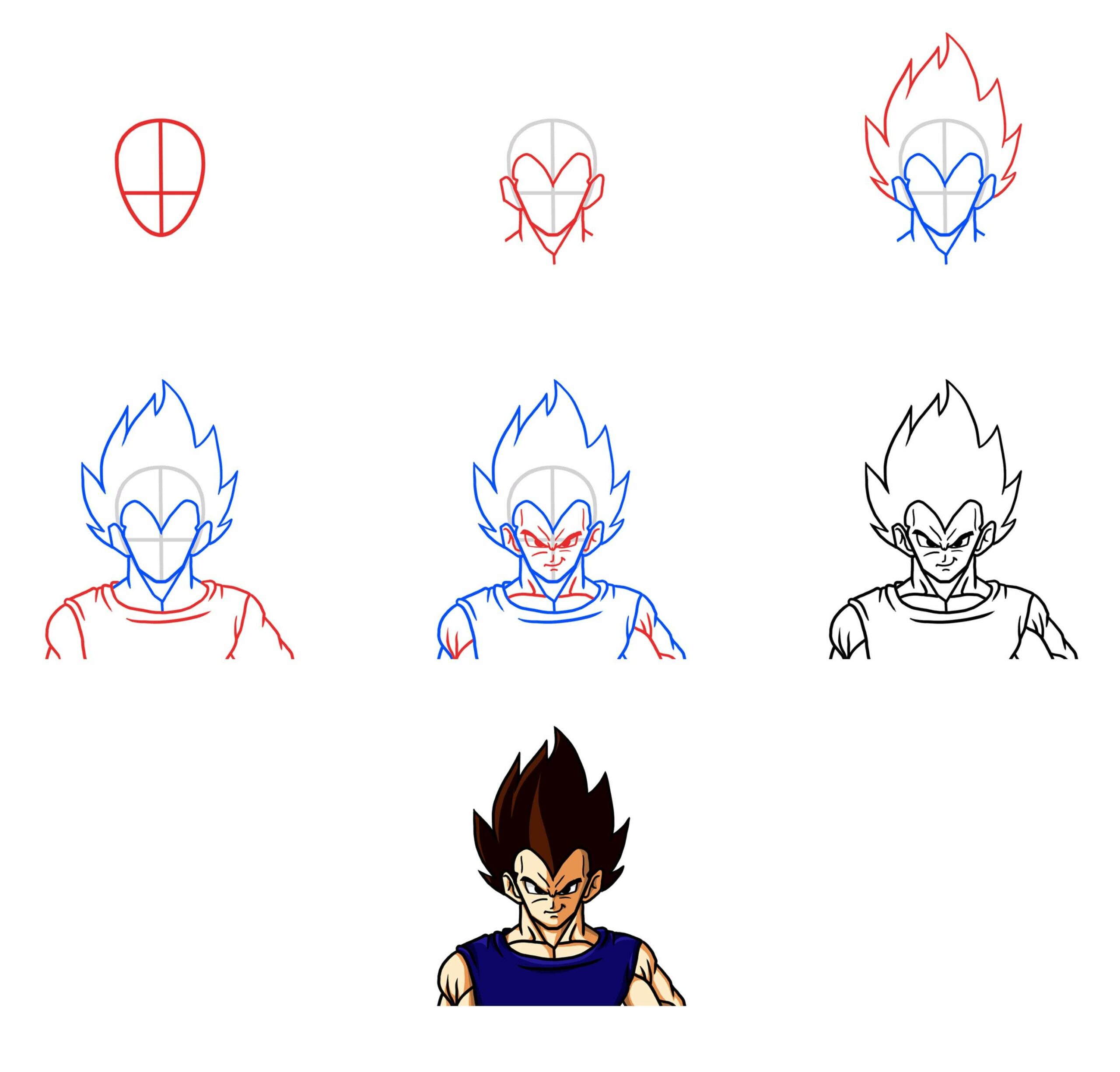 Desenhos de Vegeta para crianças
