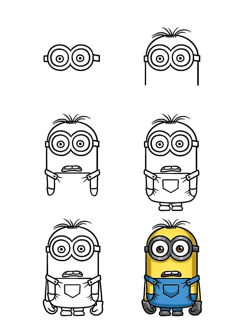 Desenhos de Um Minion Simples